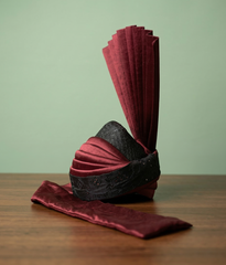 Maroon Black Contrast Kulla