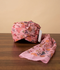 Salmon Shahi Floral Turban