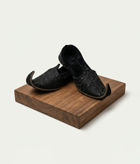 Black Classic Sequin Khussa