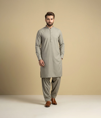 Egyptian cotton with self design Stitched