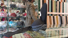 Black Embroidered Kulla