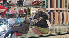 Black and Gold Embroidered Turban