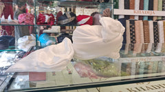 Offwhite Plain Classic Turban