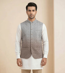 Grey Sequin fancy waistcoat