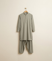 Egyptian cotton with self design Stitched