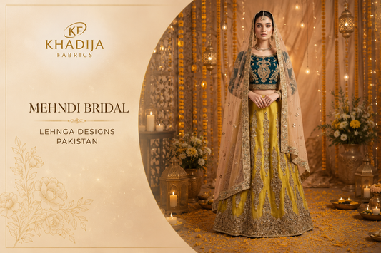 Mehndi Bridal Lehnga Designs Pakistan