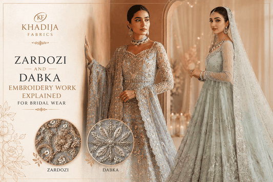 Zardozi and Dabka Embroidery Work Explained for Bridal Wear