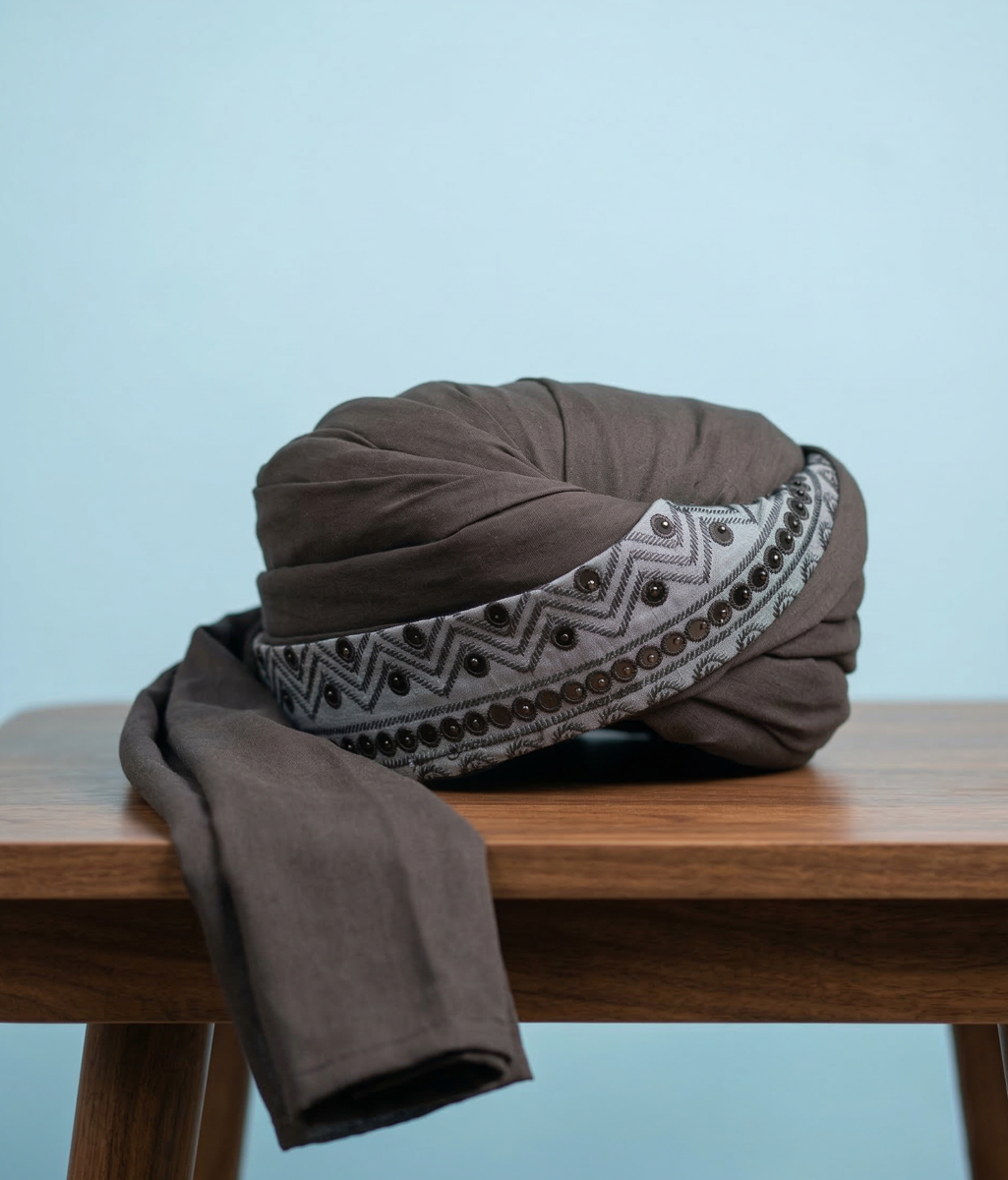 Matte Black Classic Turban