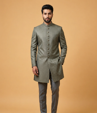 Ash Grey Jamawar Dulha House