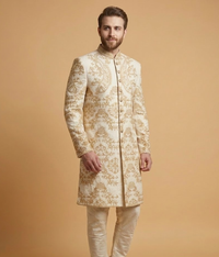 Beige Jamawar Paisley Dulha House