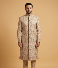 Beige Jamawar Vine Dulha House