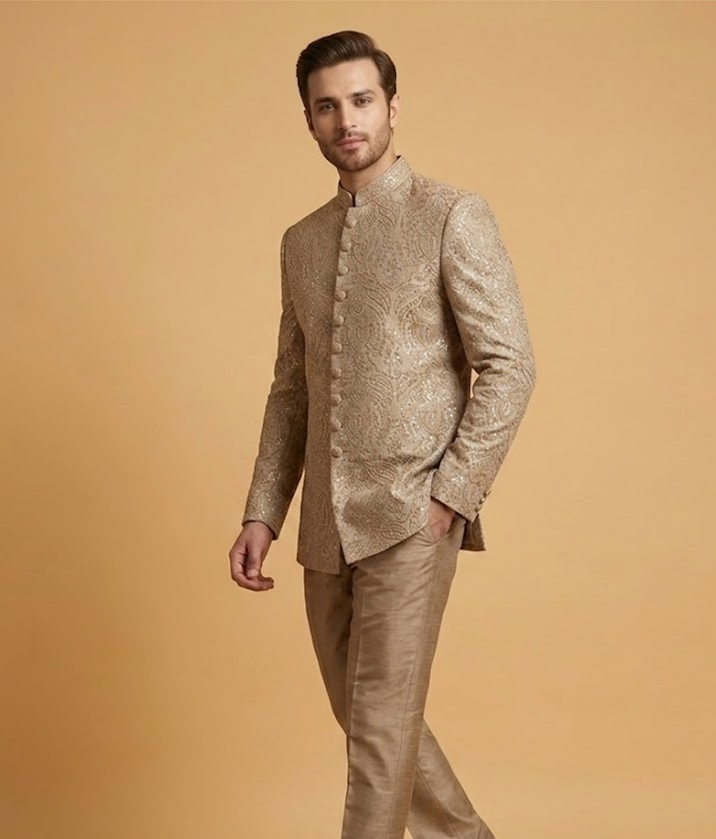 Beige Katdana Motif Dulha House