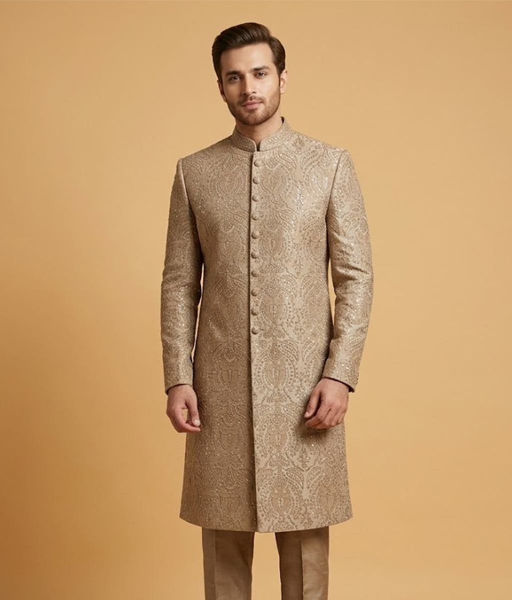 Beige Katdana Motif Dulha House