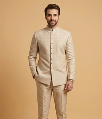 Beige Khadi Texture Dulha House