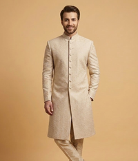 Beige Khadi Texture Dulha House