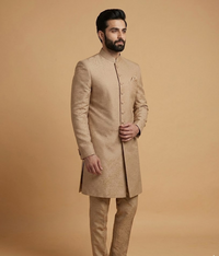 Beige Subtle Crepe Dulha House