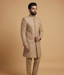 Beige Subtle Crepe Dulha House