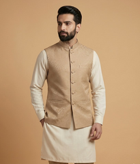 Beige Subtle Crepe Dulha House