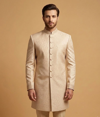 Beige Swirl Jacquard Dulha House