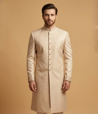 Beige Swirl Jacquard Dulha House