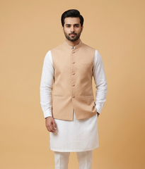Beige Swirl Jacquard Dulha House