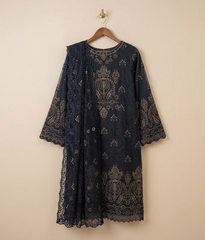 Black Chiffon 2 Piece Shirt and Dupatta