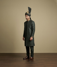 Black Embroidered Heritage Kulla