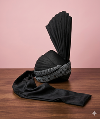Black Embroidered Kulla