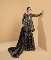 Black Gota Work Gharara