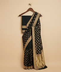 Black Tilla Butti Saree
