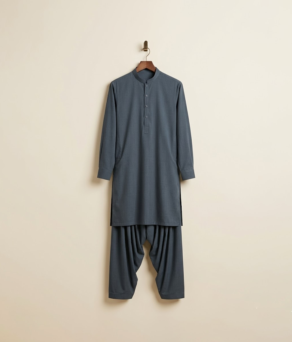 Black and Blue Special wash and wear Stitched