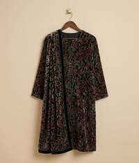 Black floral Palachi 2 Piece Shirt and Dupatta