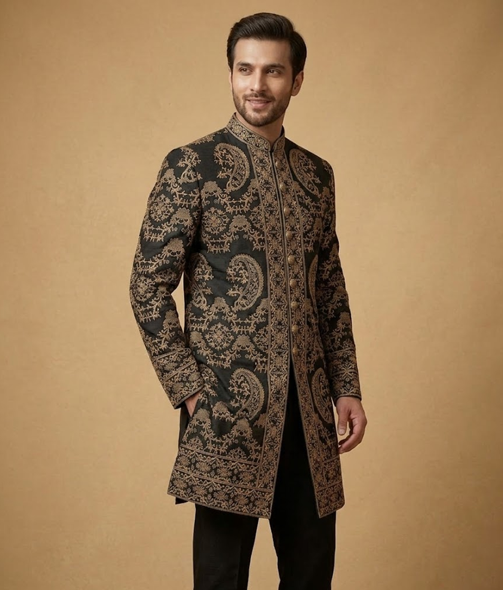Black jamawar crest Dulha House