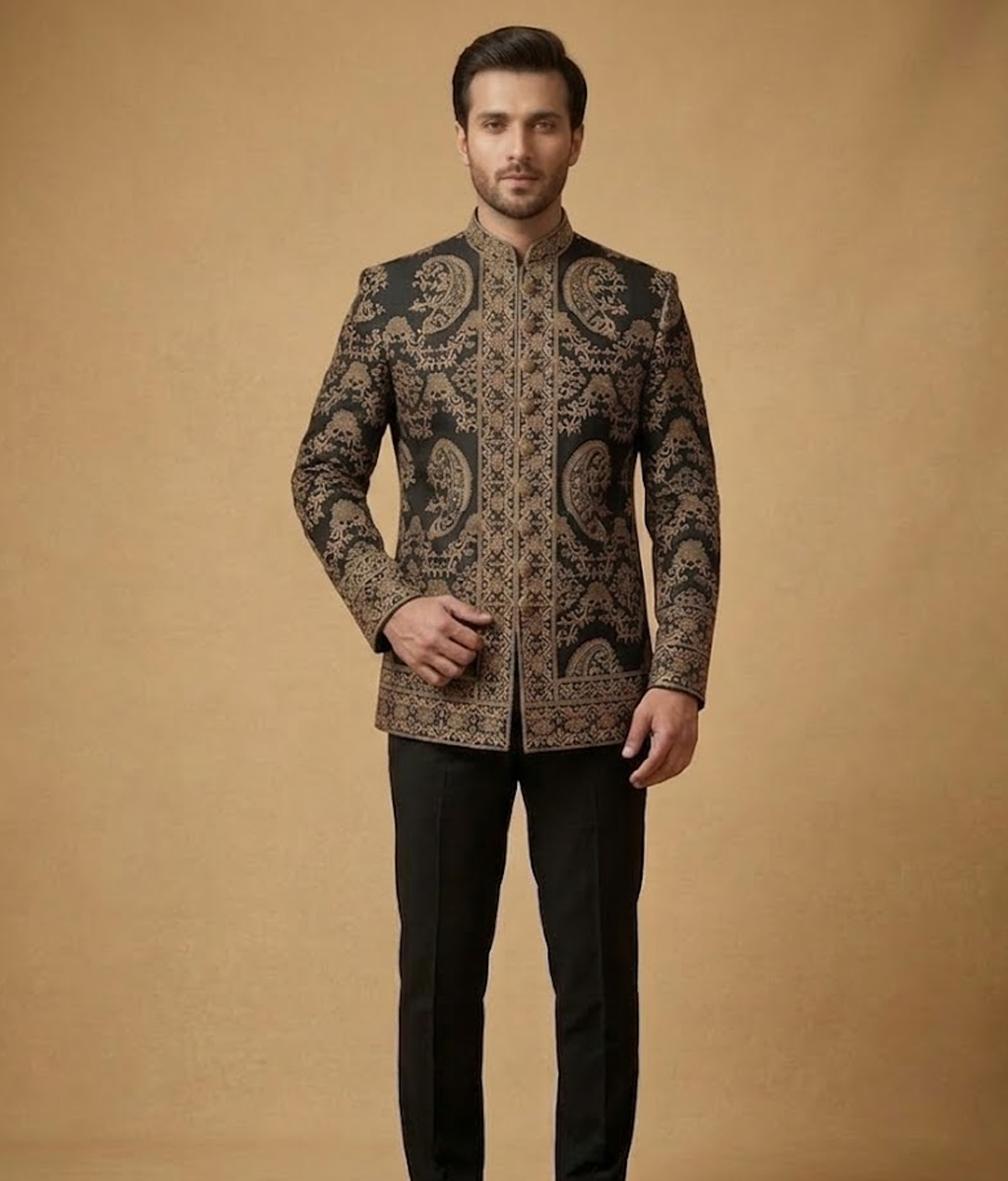 Black jamawar crest Dulha House