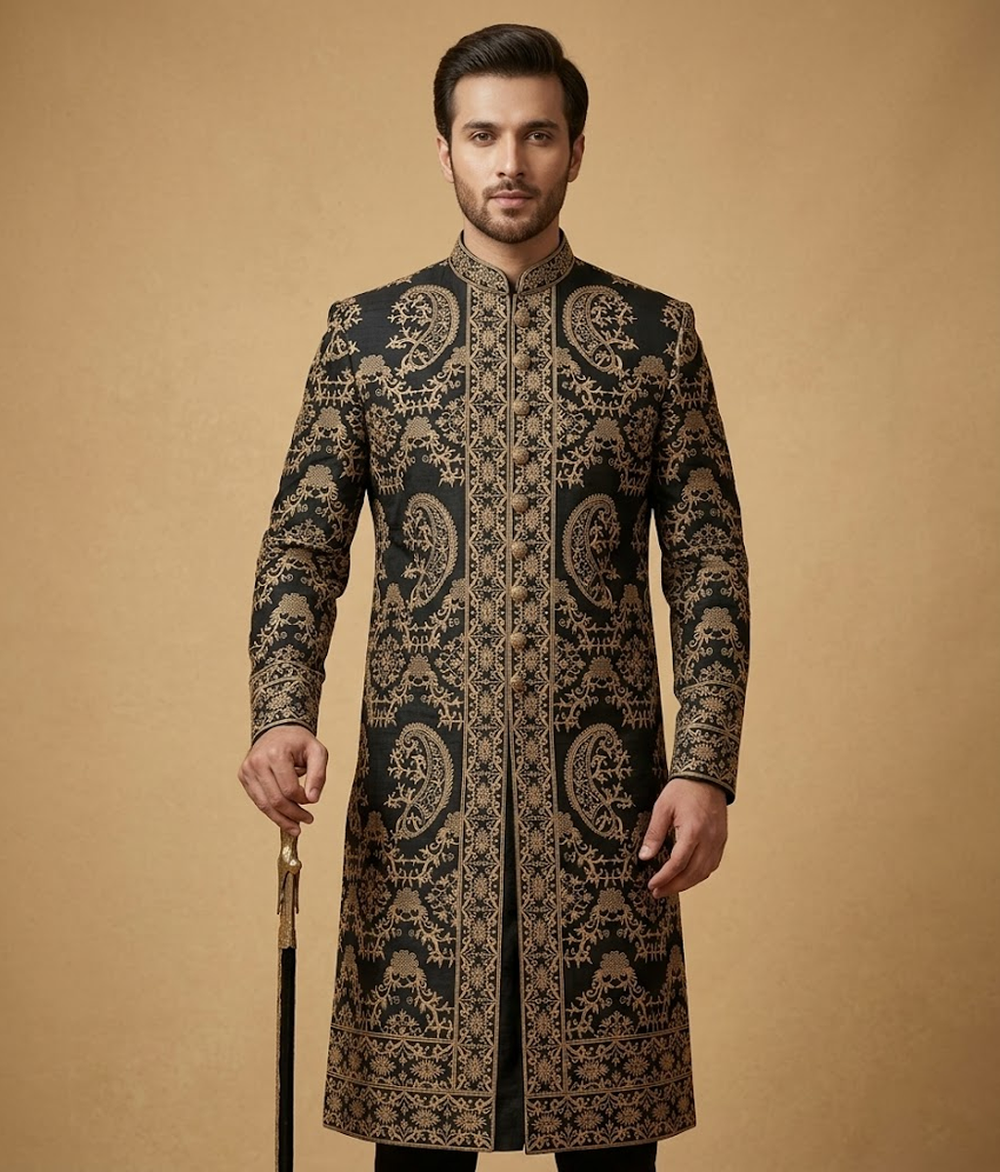 Black jamawar crest Dulha House