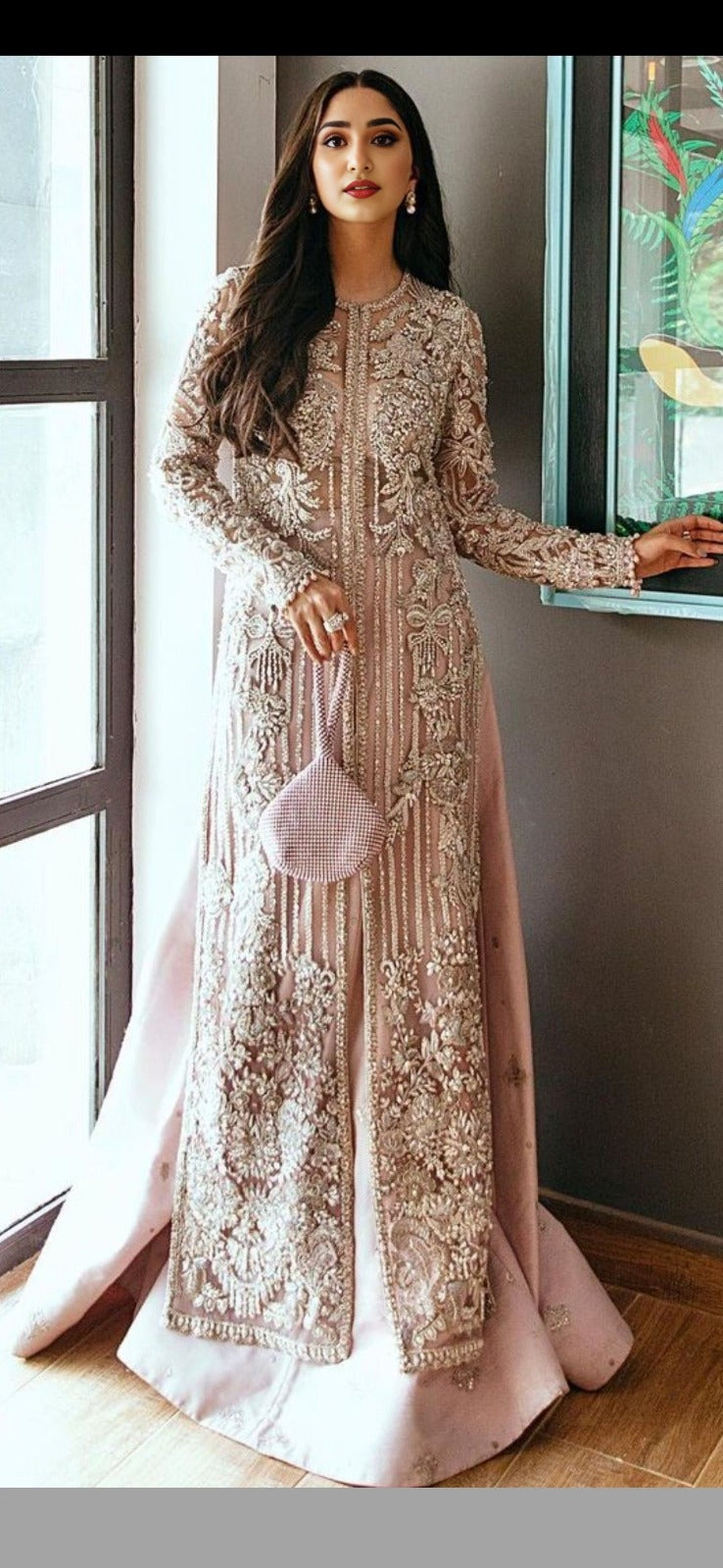 Blush Mukesh Open Gown