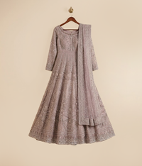 Blush Pearl Zari Gown