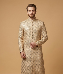 Bronze Sequined Jamawar Dulha House