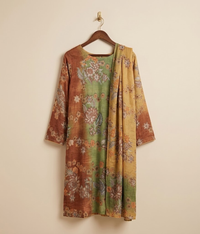 Butter Yellow Palachi 2 Piece Shirt and Dupatta