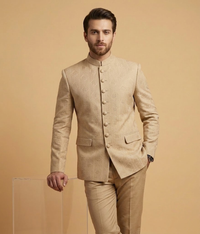 Camel Geometric Jamawar Dulha House
