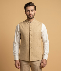 Camel Geometric Jamawar Dulha House