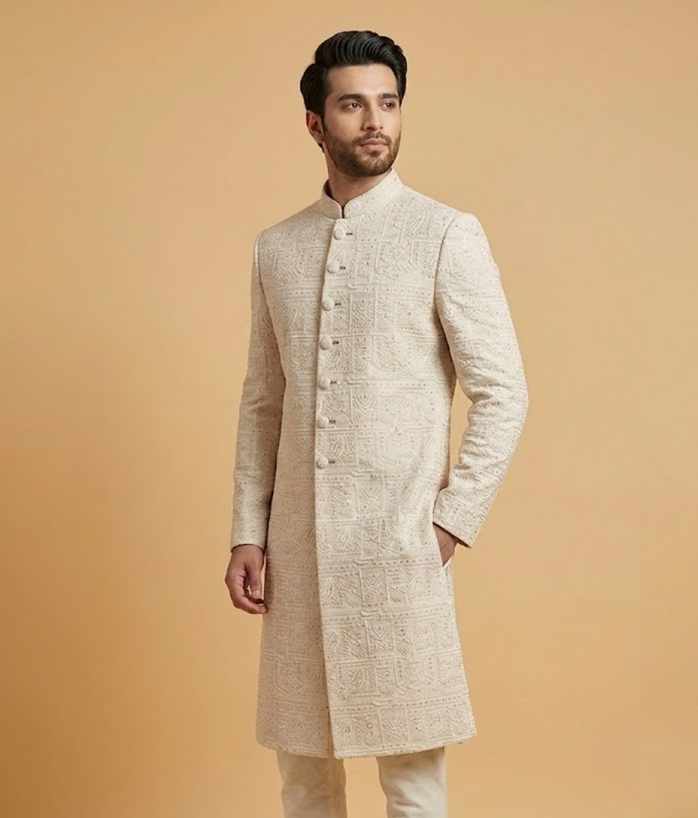 Camel Khadi Texture Dulha House