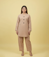 Camel plain 2 piece co-ord set