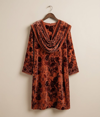 Carrot Red Palachi 2 Piece Shirt and Dupatta