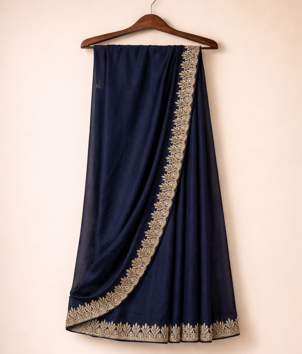 Chambray silk handmade