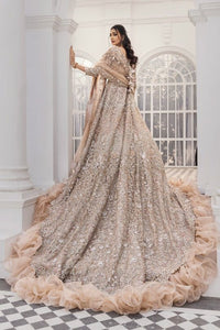 Champagne Ruffle Net Maxi
