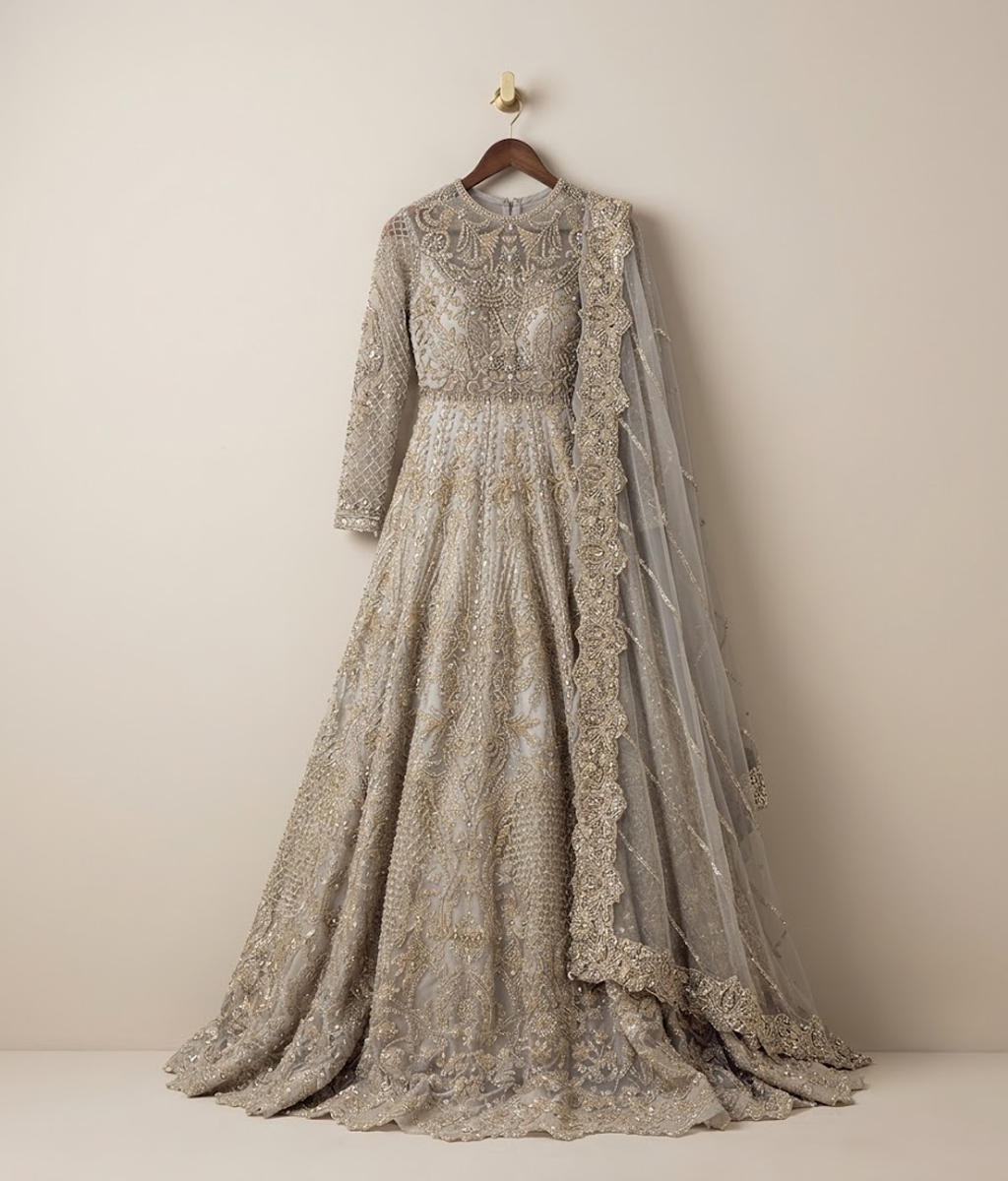 Champagne Gilded Bridal Maxi