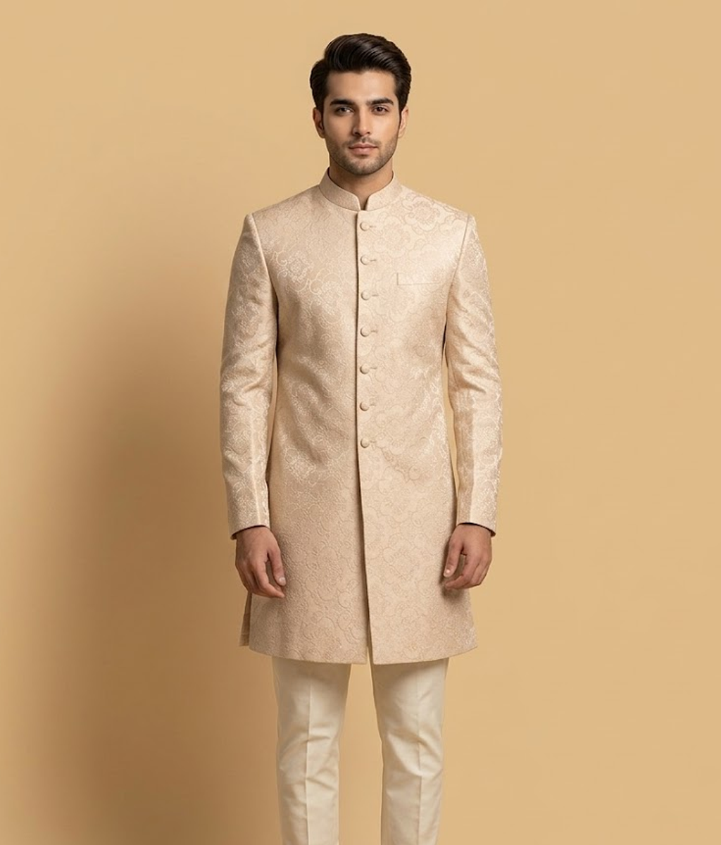 Champagne Rose Embossed Dulha House