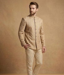 Champagne Sequin Silk Dulha House
