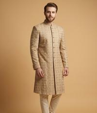 Champagne Sequin Silk Dulha House